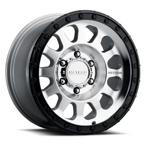 Method 17x9 6/139.7 -12 MR315 Machined - Gloss Black Lip
