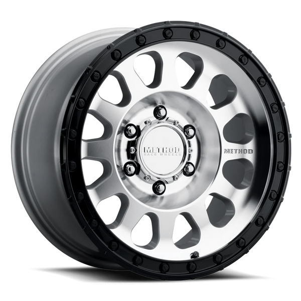 Method 17x9 6/139.7 -12 MR315 Machined - Gloss Black Lip